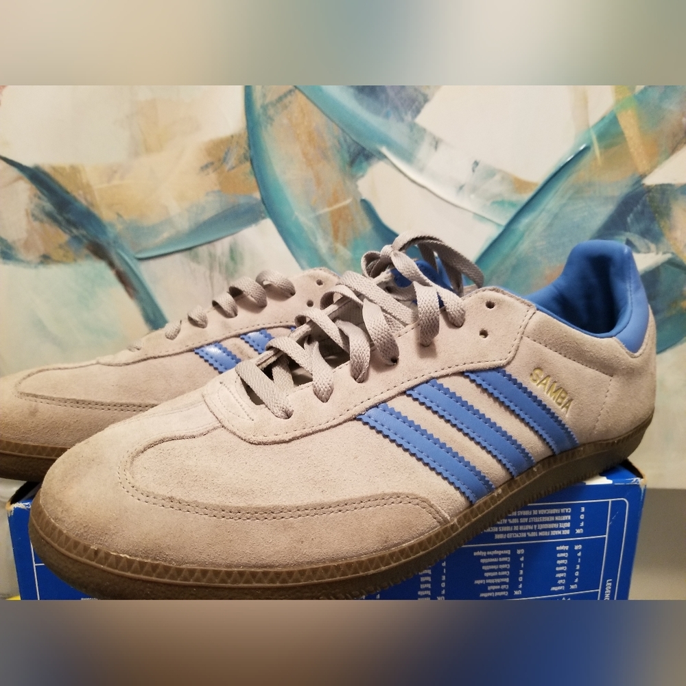 👟Gently Worn- Exclusive Color Adidas Samba Sneakers - Size 11½  Restore Or Wear